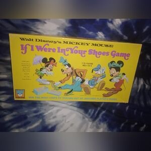 Vintage Walt Disney Mickey Mouse If I Were In Your Shoes Board Game 1971